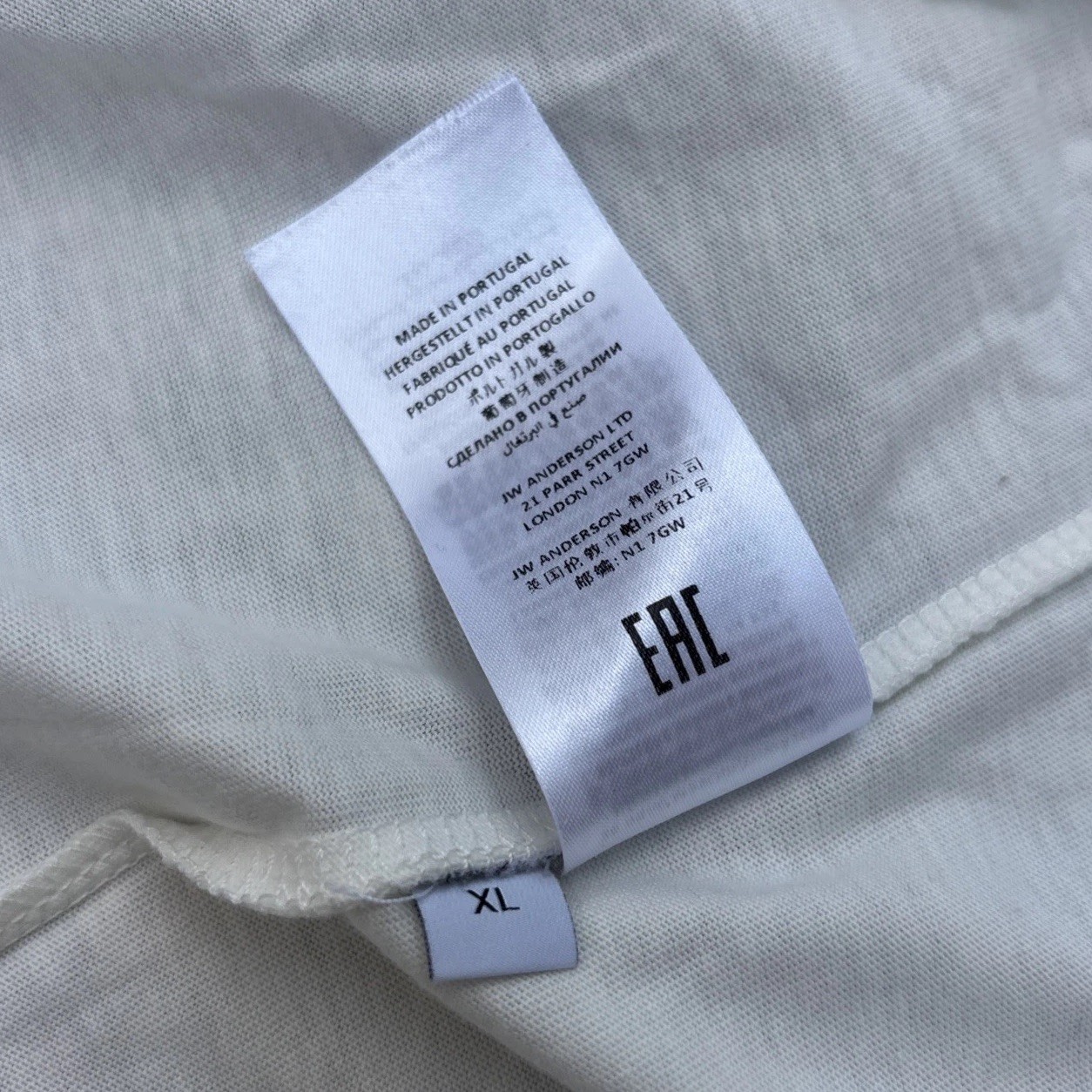 JW Anderson X Tom Of Finland T-Shirt Sz XL Off White READ