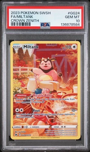 Pokemon Crown Zenith Miltank GG24 PSA 10