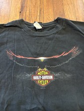 Harley Davidson Shirt Mens XL Black Short Sleeve Daytona Florida