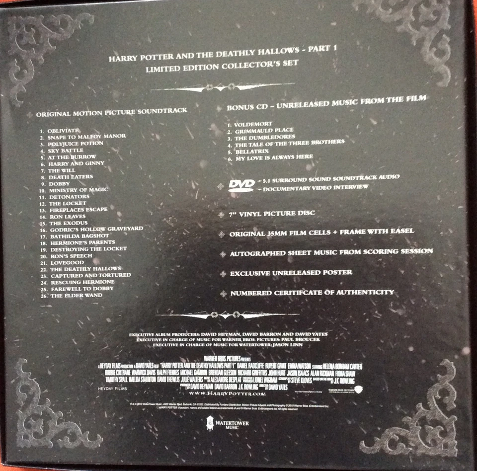 Deathly Hallows Pt 1 Sound track Collectors piece - Image 2 of 4