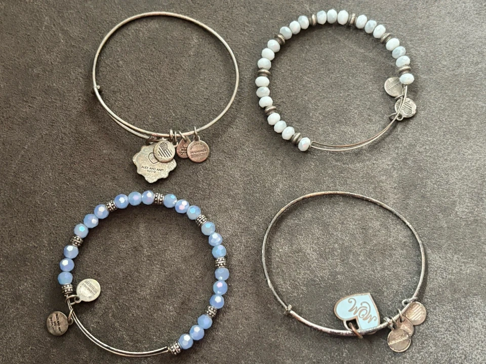 Alex And Ani Modeschmuck Damen 4x Armreif Mit Charm Bangle MOM 2017 - Bild 4 von 4