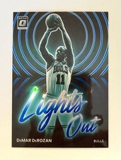 2022 Optic Lights Out DeMar DeRozan Blue Prizm Parallel /49 SP Clean