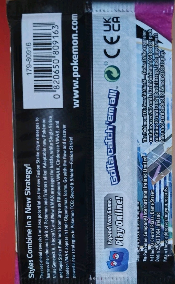 Sword And Shield Cards Pokmon Sword & Shield Fusion Strike Booster Packs   8 Sealed Sleeved Boosters Pokmon Fusion Strike Booster Packs