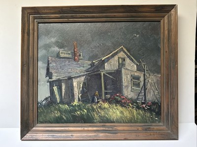 MARTHAS VINEYARD PAINTING LANDSCAPE FOSTER CADDELL LISTED FAMOUS OIL EXHIBITED