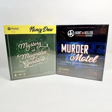 Hunt A Killer Mystery Game Lot – Magnolia Gardens & Murder at the Motel – New