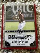 Spencer Steer Perfect Game PG 1st Baseball Rookie Card #258 Cincinnati Reds