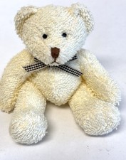 Vintage Russ Berrie Home Buddies Tumbles The Teddy Bear Terrycloth Beanie Plush