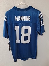 Indianapolis Colts Peyton Manning 18 Reebok Replica Jersey Blue Youth L NWT NFL