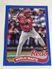 2024 Topps Series 2 - 1989 Topps Baseball Noelvi Marte #89B2-3 Blue (RC)