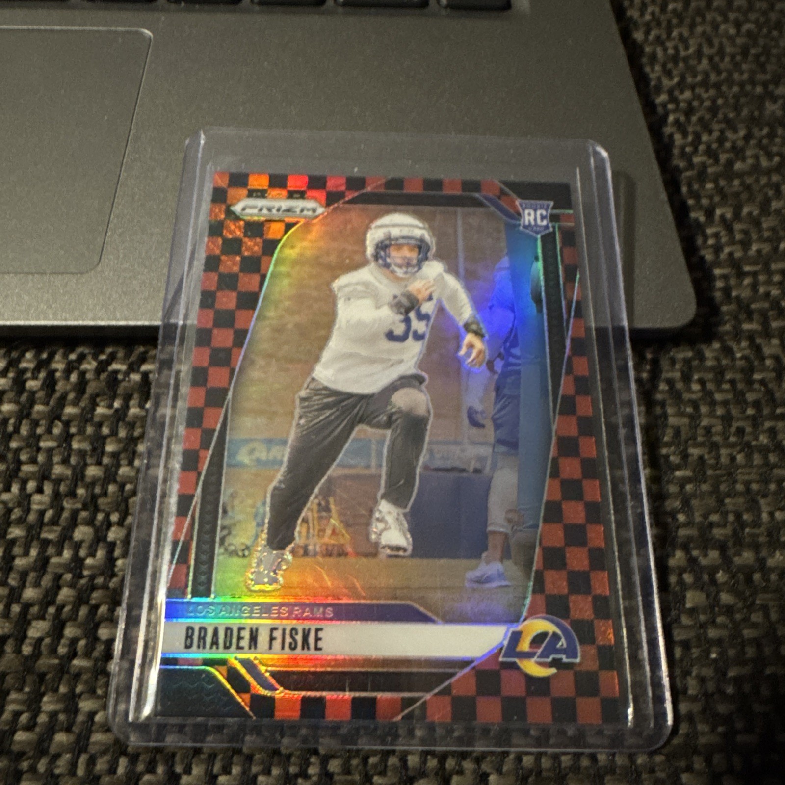 2024 Panini Prizm Rookies Braden Fiske #310 Black Red Checker Prizm (RC)