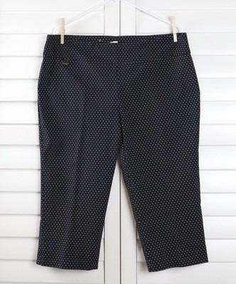 LISETTE L Montreal NWT $131 Stretch Magical Polka Dot Capri Pants Size 16