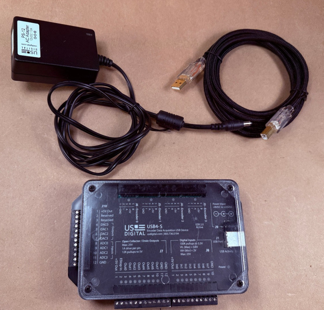 US Digital USB4-S Encoder Data Acquisition Device with Power & USB Cable