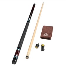 CUESOUL 58 Inch 19 Oz 1/2 Maple Wood Billiard Pool Cue 12.75mm Cue Tip-E105
