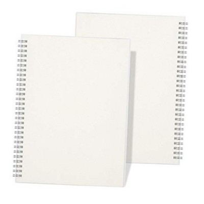 Notebook Spiral -  Unlined Notebook with Clear Hardcover A5 Blank Blank 2pack