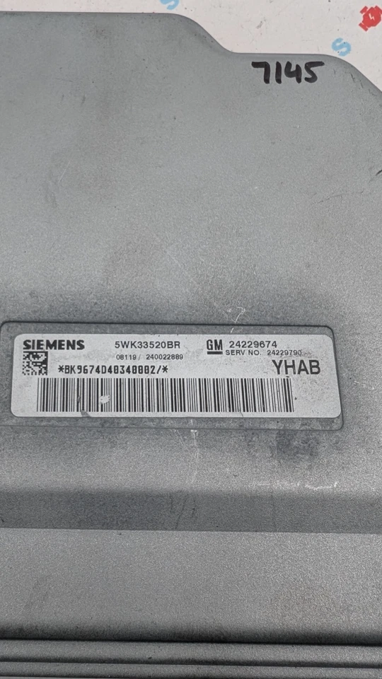 Used 2006 Cadillac SRX Siemens GM 24229674 ECU 5WK33520BR - Image 2 of 4