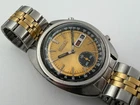 Vintage SEIKO 6139-6012 Chronograph Automatic Golden NOT WORKING - 39 mm