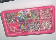 Bracelet Making Kit Beads Letters Charms Organizer Craft Lot DIY