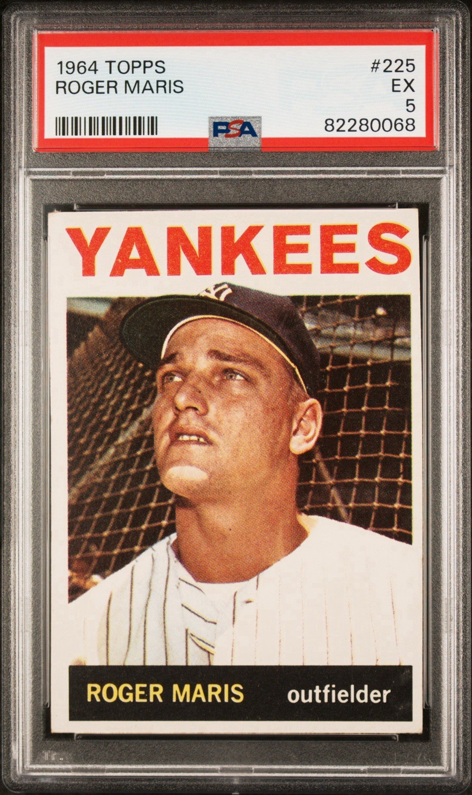 1964 TOPPS #225 ROGER MARIS PSA 5