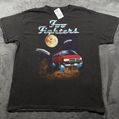 Foo Fighters Rock Band T Shirt Mens Medium Black Cotton Graphic Print NWT NEW