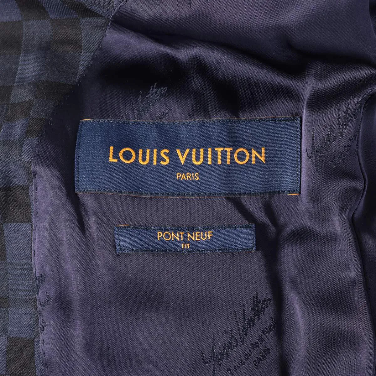 Louis Vuitton 23SS Wool & Nylon Tailored Jacket 46 Men's navy x black  RM231F Da thumbnail 6