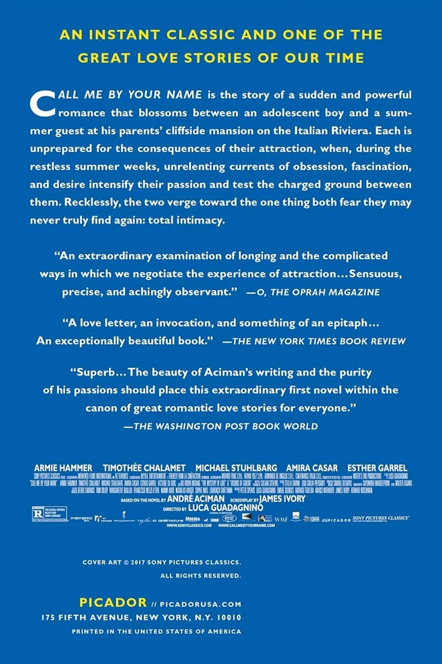 Call Me by Your Name (MTI): a Novel - Image 2 of 4