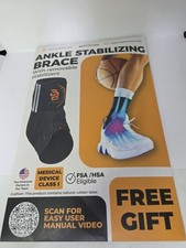 Dr Brace Ankle Stabilizing Brace W/removable Stabilizers White XS.