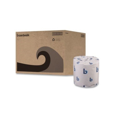 Boardwalk 2-Ply Toilet Tissue, Septic Safe, White, 400 Sheets/Roll, 96 Rolls