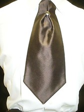 USED Cravat Necktie Pretied -EXPRESSO C814
