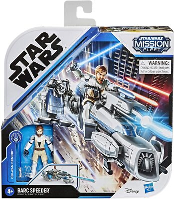 STAR WARS MISSION FLEET OBI-WAN KENOBI 2.5-INCH-SCALE FIGURE AND BARC SPEEDER