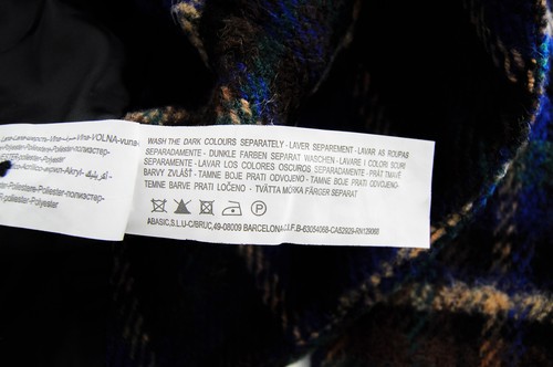 Desigual Women's Blue Wool Jacket 36 Checked Embroidered Lined Elegant Clothing - Picture 7 of 9