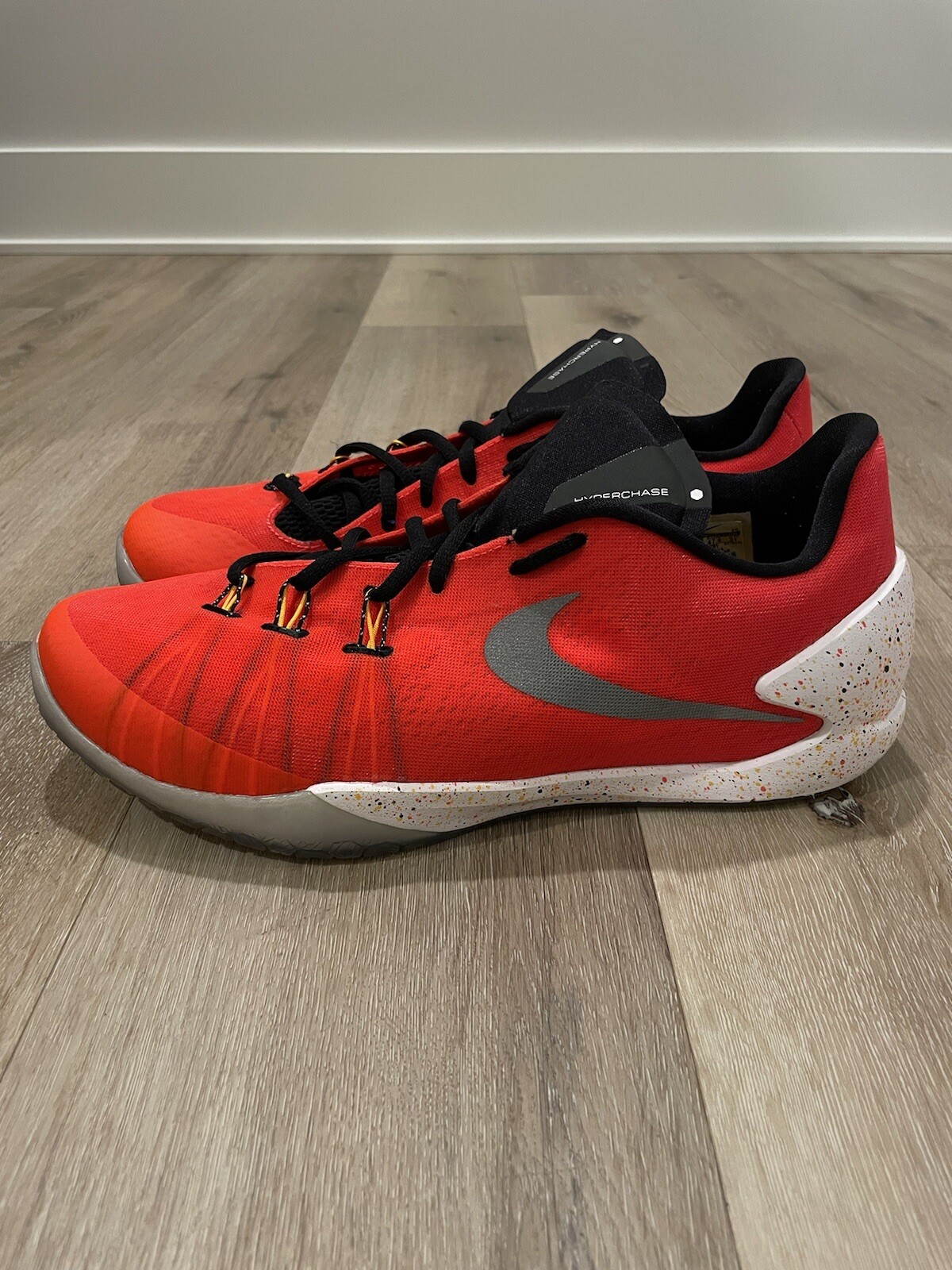 Nike Men’s Hyperchase Bright Crimson Silver White 705… Gem