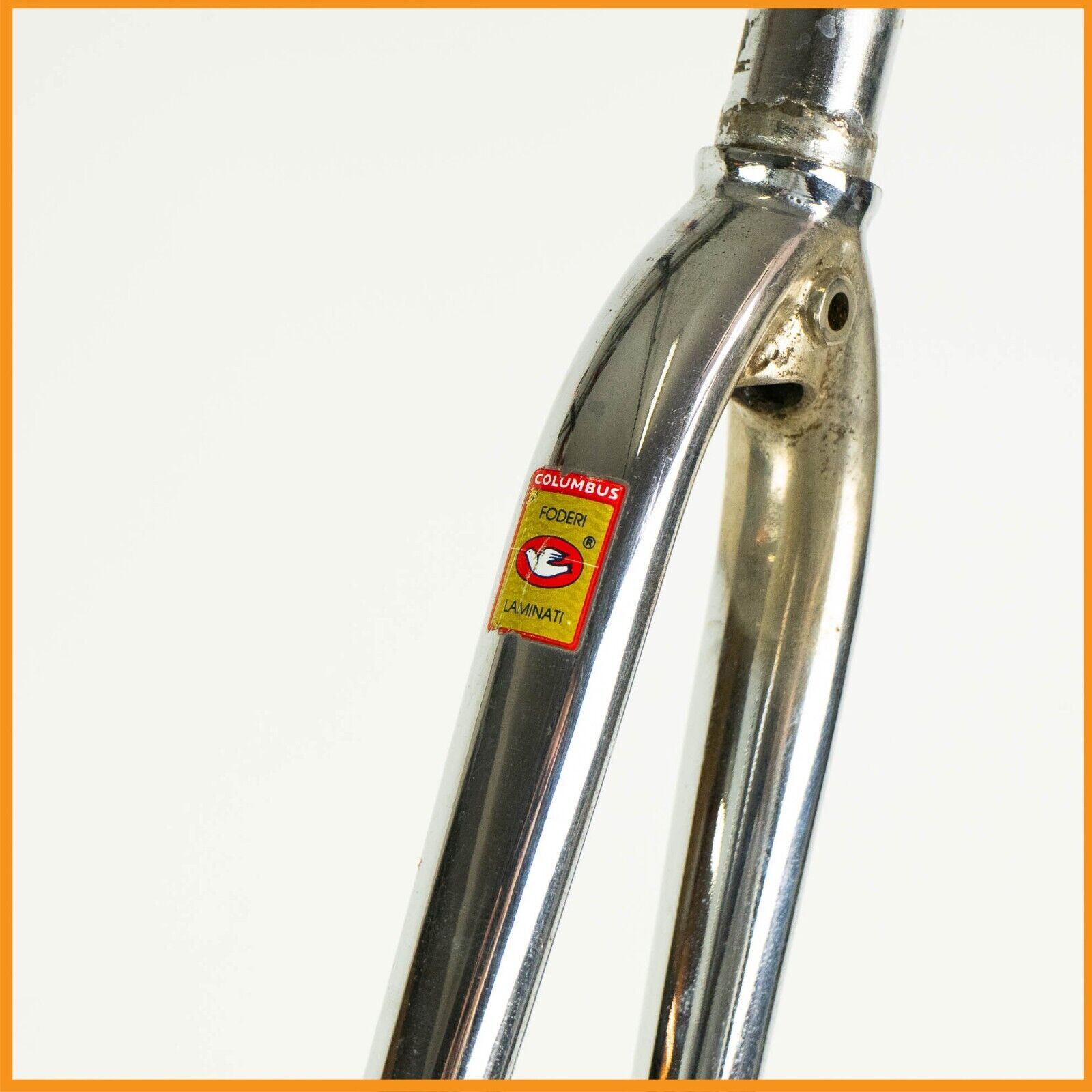 COLUMBUS STEEL 1" VINTAGE ROAD BIKE FORK 700C 28" UNICROWN THREADED chrome 90s eBay