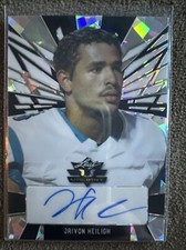 JAIVON HEILIGH 2022 Leaf Valiant Football Prismatic Black 8/15 AUTO Autograph