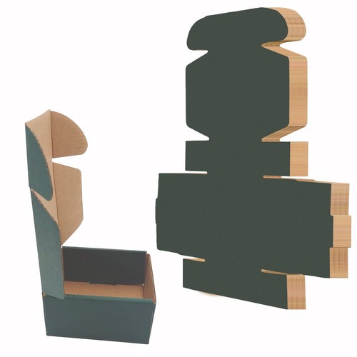 25 Pack Corrugated Packaging Box Mailers Shipping Green Recyclable Cardboard ... - Picture 8 of 8