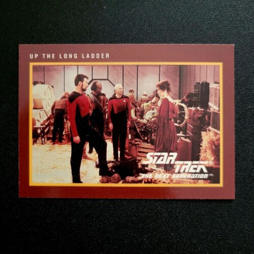 TOPPS: Star Trek Next Generation (1991) #166 "Up Long Ladder" Trading Card STNG - Afbeelding 1 van 2