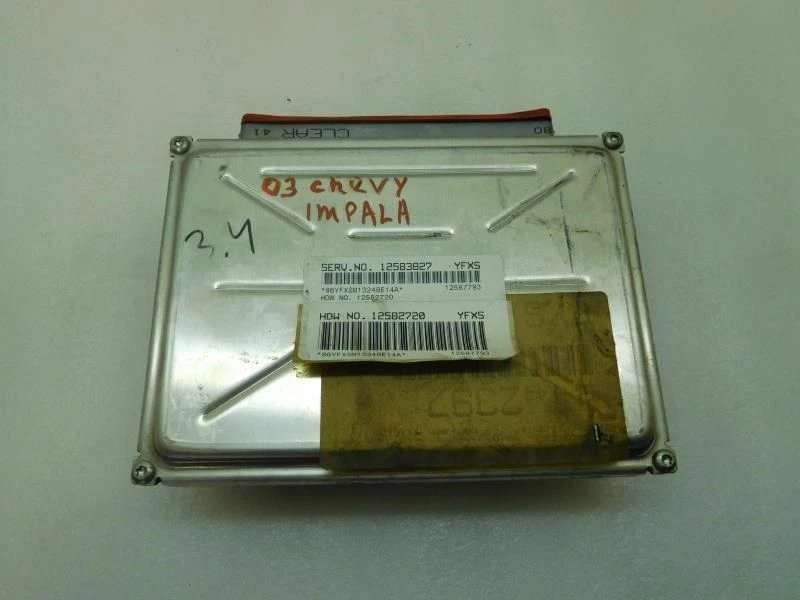 12583827 Motor ECM Módulo de Control Electrónico 3.4L 2003 Chevrolet Impala uHO120 Foto 3 de 3