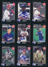 1988 MIDWEST LEAGUE A-S -Group of (18) *AUTOGRAPHED* w/ RAY LANKFORD, TOM GORDON