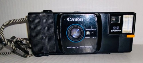 Canon Snappy 20 Red 35mm f/4.5 Point & Shoot Film Camera w/ Strap C1 - Picture 12 of 12