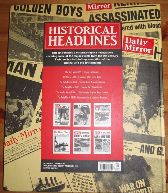 Old Newspapers Antique 9/11 JFK Queen Elizabeth Titanic World Cup