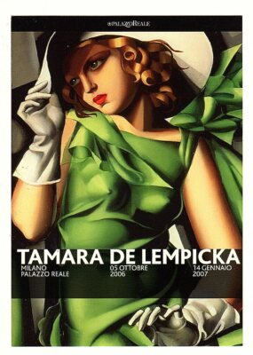 Tamara De Lempicka : postcard made in 2007 for an exhibition in Milan 