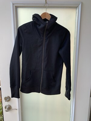 Roxy Womens Small  Black Full Zip High Neck Jacket