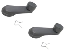 2 pcs = Window Crank Winder Handle Grey for Nissan Xterra Frontier Pickup P/UP