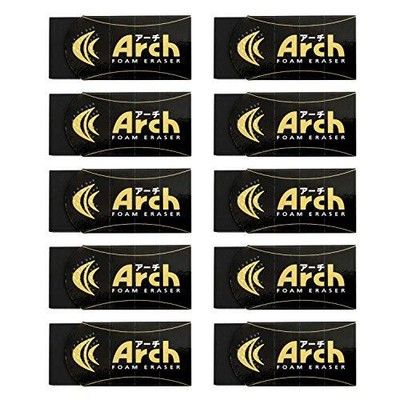 Sakura Crepas Eraser Arch60 Black 10pcs RAF60#49(10)