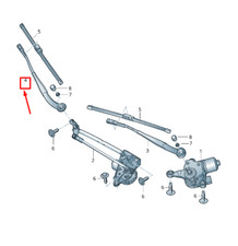AUDI R8 4S Wischerarm vorne rechts Rechtslenker 4S7955408 1P9 4S79554081P9