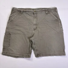 Carhartt Men's 42x9 Shorts B147 LBR Faded Brown Carpenter Utility Work Shorts