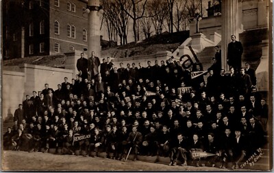 Real Photo Rensselaer Polytechnic Graduating Class Of 1911 Troy NY RPPC S191