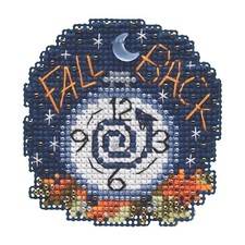 Fall Back Beaded Cross Stitch Kit Mill Hill 2019 Autumn Harvest MH181922