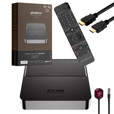 GloriaForce RTX MINI 4K UHD IPTV Player Android 11, 2GB RAM, 16GB Flash,WLAN