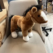 Auswella Plush Copper Pony Horse Plush Stuffed Animal