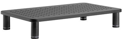 Monitor Riser Laptop Stand Adjustable Legs Stackable 14.5x9.25x3.25 Black